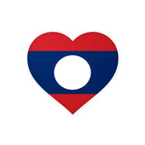 Autocollant coeur drapeau laos en plusieurs tailles - pixelforma