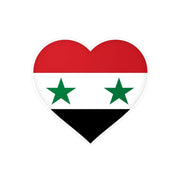 Autocollant cœur syrie pvc résistant personnalisation facile