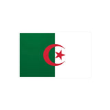 Autocollant drapeau algérie rectangulaire résistant pvc