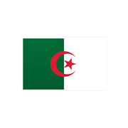Autocollant drapeau algérie rectangulaire résistant pvc