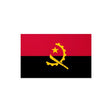 Autocollant drapeau angola rectangle en pvc résistant
