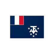 Autocollant drapeau antarctique française rectangle résistant