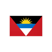 Autocollant drapeau antigua-et-barbuda rectangle pvc résistant