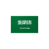 Autocollant drapeau arabie saoudite rectangle pvc résistant