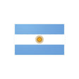 Autocollant drapeau argentine rectangle pvc résistant