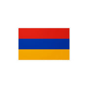 Autocollant drapeau arménie forme rectangle en pvc résistant