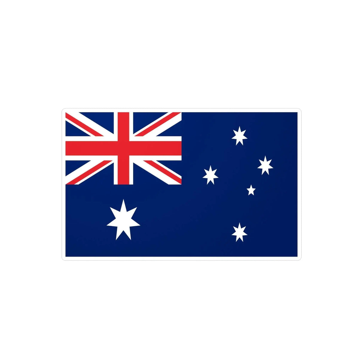 Autocollant drapeau australie rectangle pvc résistant