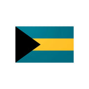 Autocollant drapeau bahamas rectangulaire pvc résistant