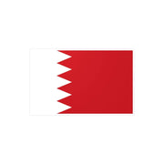 Autocollant drapeau bahreïn rectangle pvc résistant