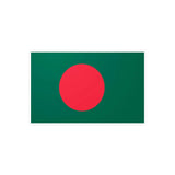Autocollant drapeau bangladesh pvc forme rectangle résistant