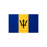 Autocollant drapeau barbade rectangle pvc résistant