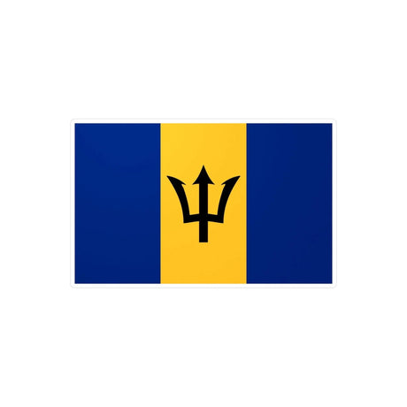 Autocollant drapeau barbade rectangle pvc résistant