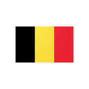 Autocollant drapeau belgique rectangle pvc résistant