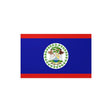 Autocollant drapeau belize rectangle pvc résistant