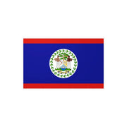 Autocollant drapeau belize rectangle pvc résistant