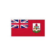 Autocollant drapeau bermudes rectangle pvc résistant