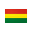 Autocollant drapeau bolivie rectangulaire pvc résistant