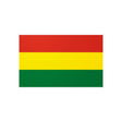 Autocollant drapeau bolivie rectangulaire pvc résistant