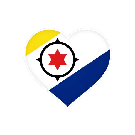 Autocollant drapeau bonaire cœur pvc pour personnalisation