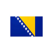 Autocollant drapeau bosnie-herzégovine pvc forme rectangle