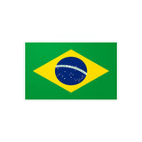 Autocollant drapeau brésil rectangle en pvc résistant