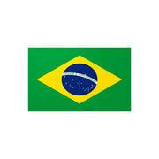 Autocollant drapeau brésil rectangle en pvc résistant