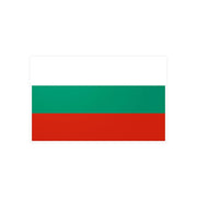 Autocollant drapeau bulgarie rectangle en pvc résistant