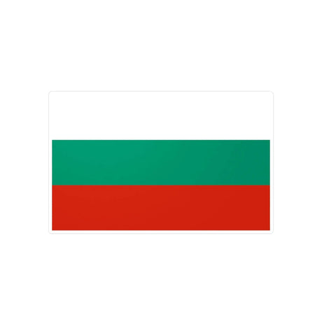 Autocollant drapeau bulgarie rectangle en pvc résistant