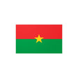 Autocollant drapeau burkina faso rectangle pvc résistant