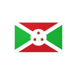 Autocollant drapeau burundi rectangle pvc résistant