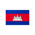 Autocollant drapeau cambodge pvc résistant forme rectangle