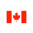 Autocollant drapeau canada rectangle pvc résistant