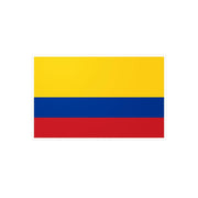 Autocollant drapeau colombie rectangle pvc résistant