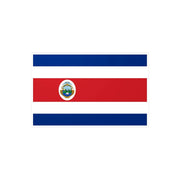 Autocollant drapeau costa rica rectangle pvc résistant