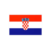 Autocollant drapeau croatie rectangle pvc résistant