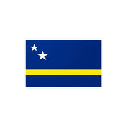 Autocollant drapeau curaçao rectangle pvc résistant