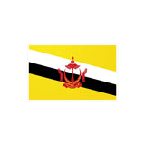 Brunei Flag Sticker in Multiple Sizes - Pixelforma
