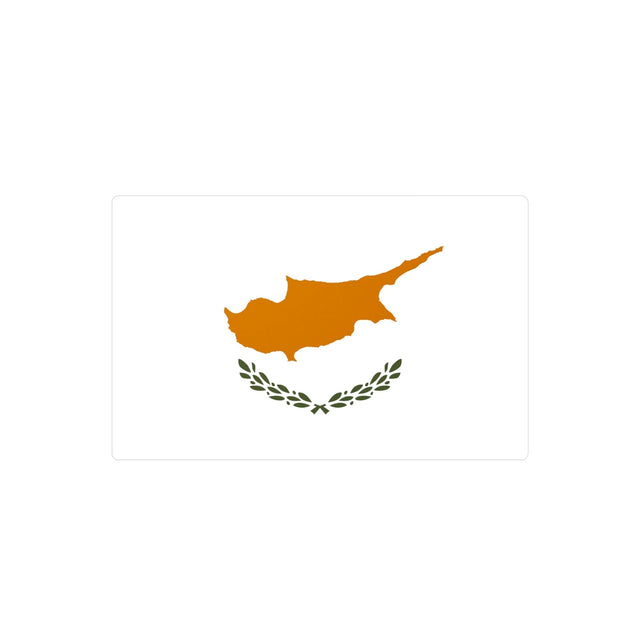 Cyprus Flag Sticker in Multiple Sizes - Pixelforma