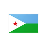 Djibouti Flag Sticker in Several Sizes - Pixelforma