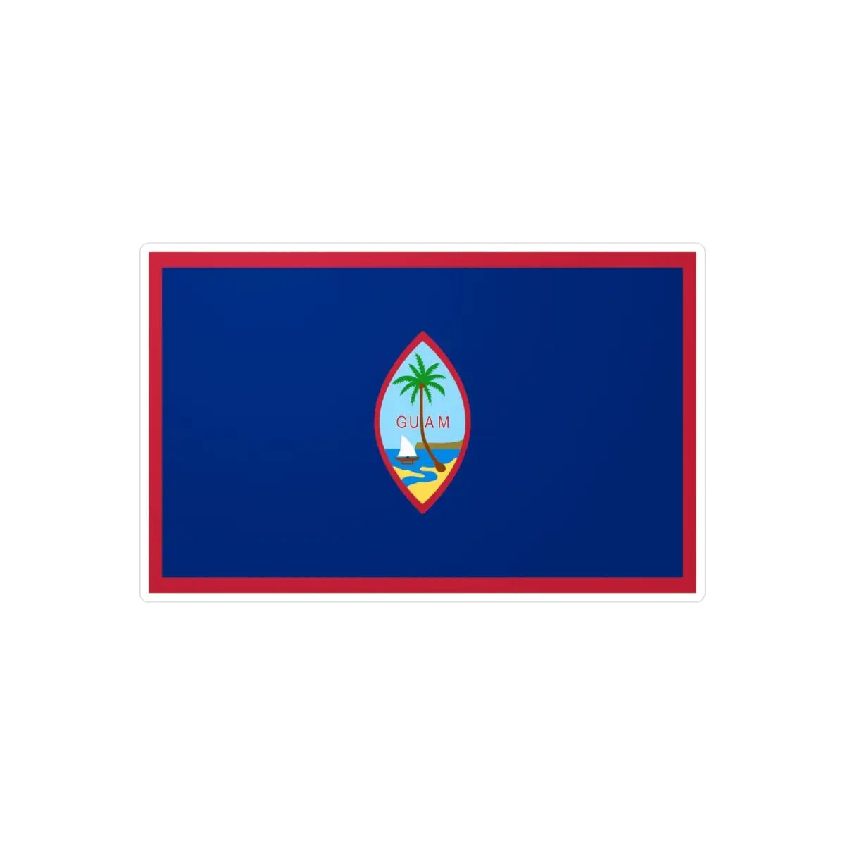 Autocollant Drapeau de Guam en plusieurs tailles - Pixelforma 