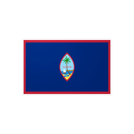 Autocollant Drapeau de Guam en plusieurs tailles - Pixelforma