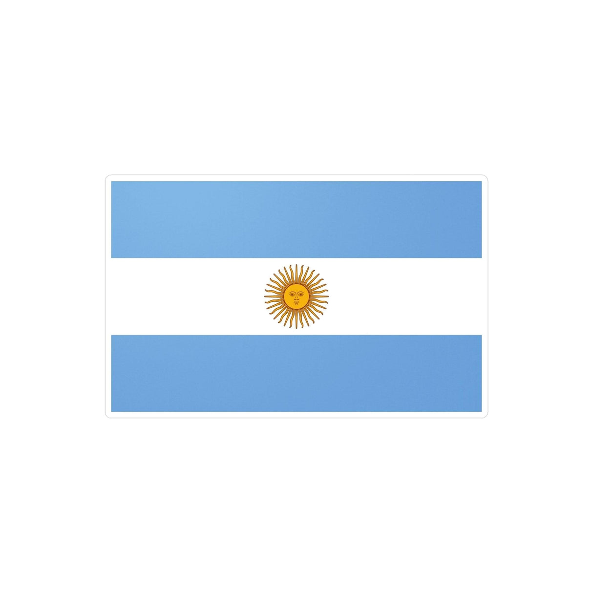 Autocollant Drapeau de l'Argentine en plusieurs tailles - Pixelforma