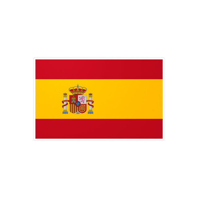 Autocollant Drapeau de l'Espagne en plusieurs tailles - Pixelforma