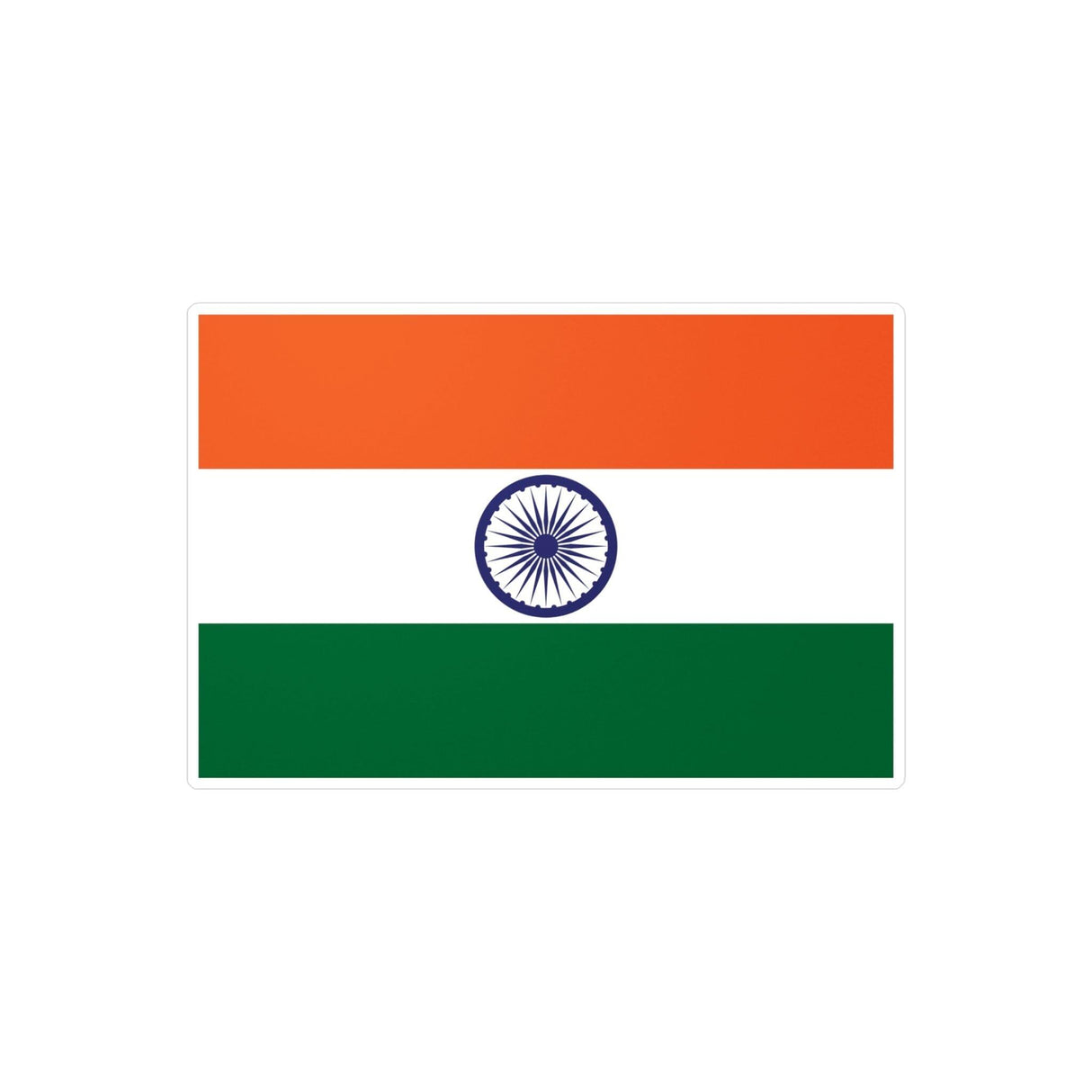 Autocollant Drapeau de l'Inde en plusieurs tailles - Pixelforma