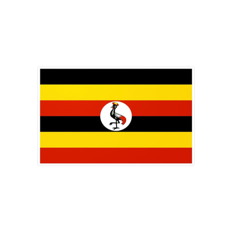 Autocollant Drapeau de l'Ouganda en plusieurs tailles - Pixelforma