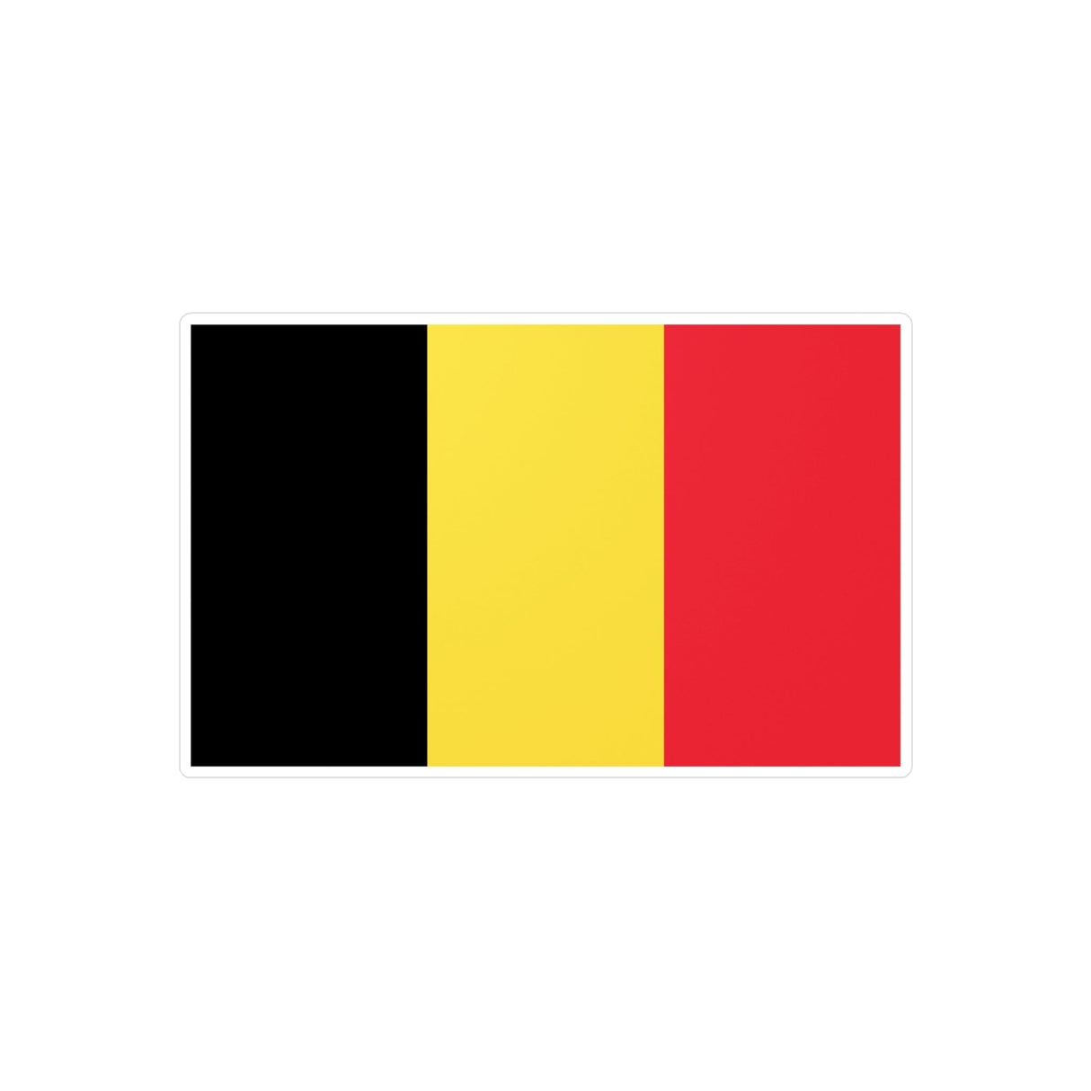 Belgium Flag Sticker in Various Sizes - Pixelforma