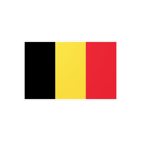 Belgium Flag Sticker in Various Sizes - Pixelforma