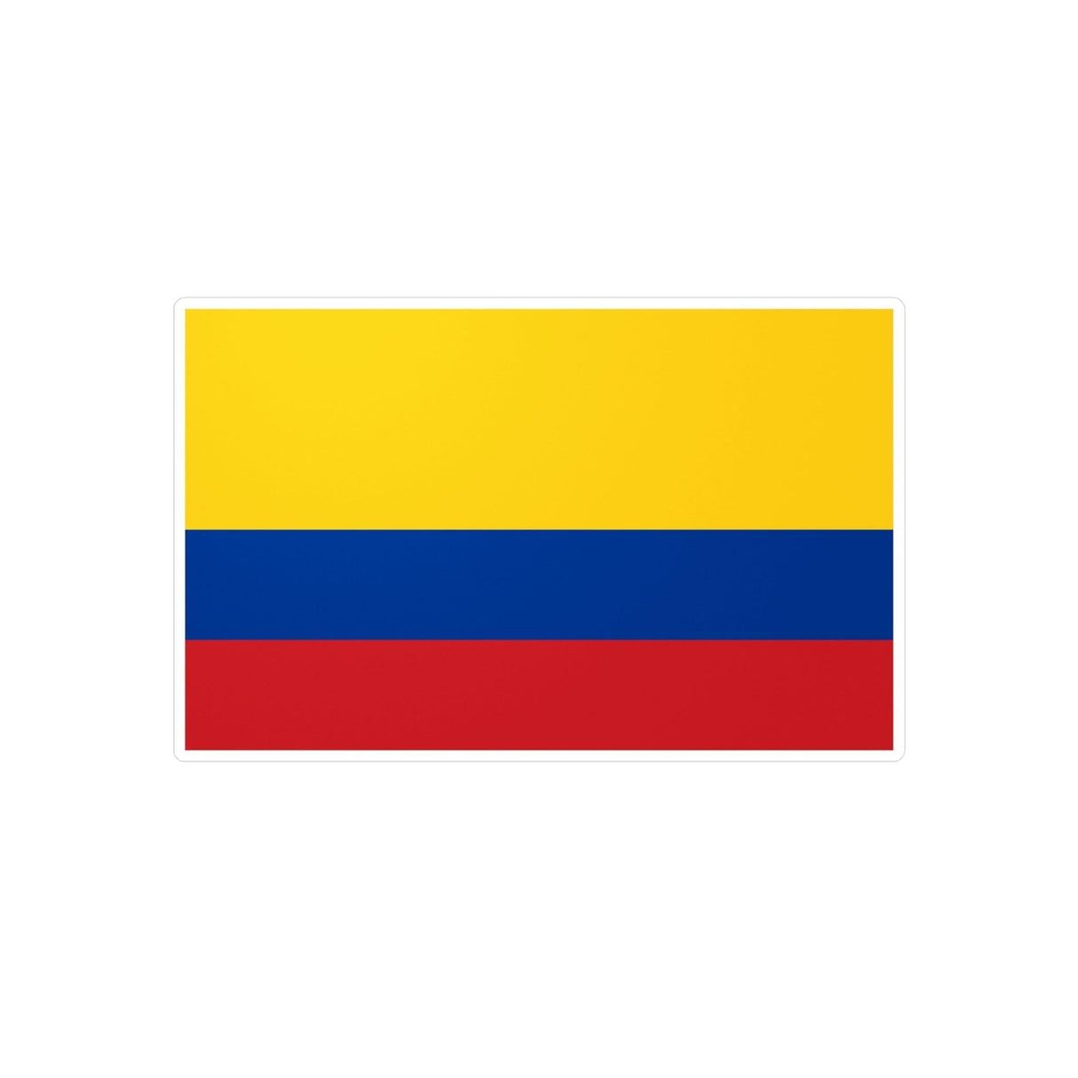 Autocollant Drapeau de la Colombie en plusieurs tailles - Pixelforma