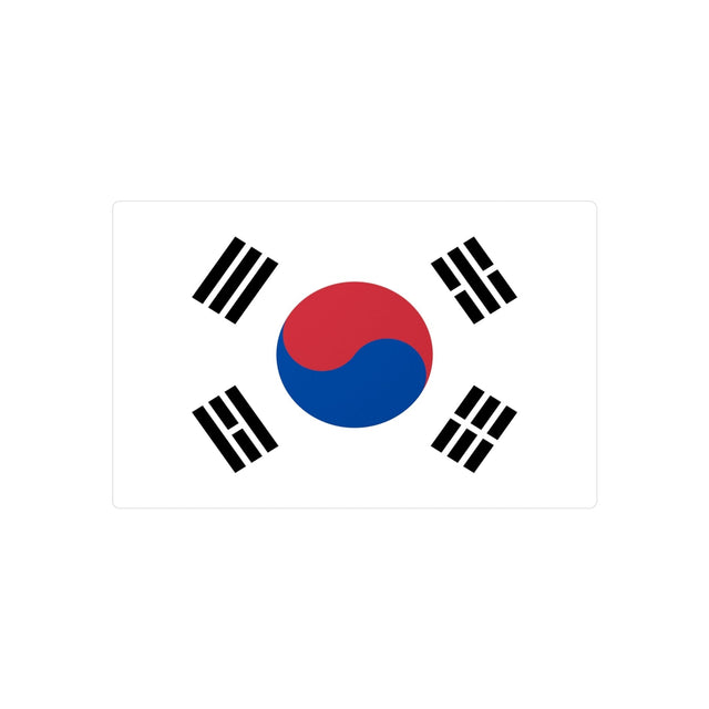South Korea Flag Sticker in Multiple Sizes - Pixelforma
