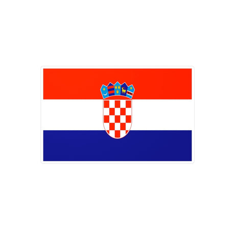 Autocollant Drapeau de la Croatie en plusieurs tailles - Pixelforma